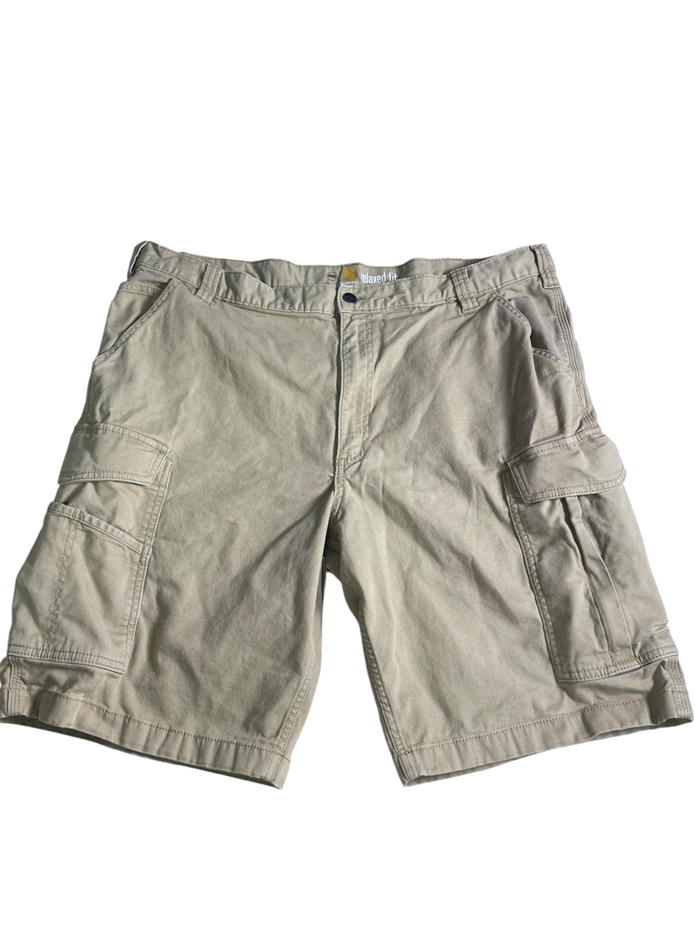 Carhartt Short Men's Size 42 IRR Rugged Relaxed Fit Canvas Outdoor Work tan